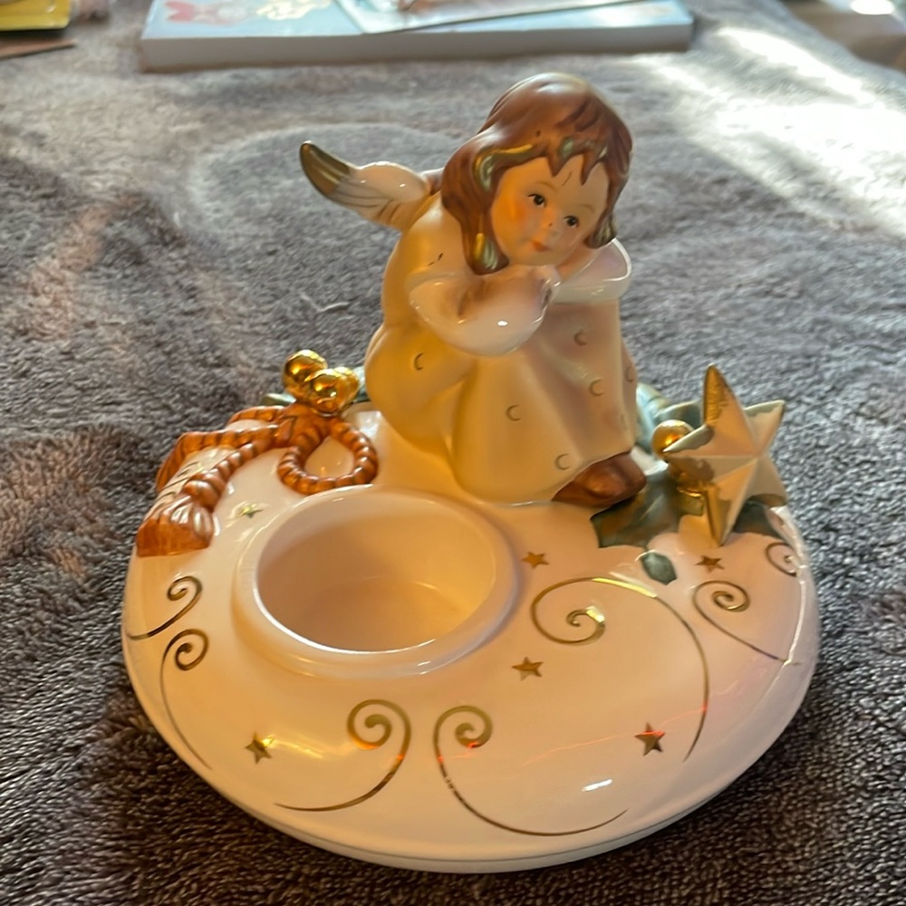 Vintage Goebel Angel Candle Holder